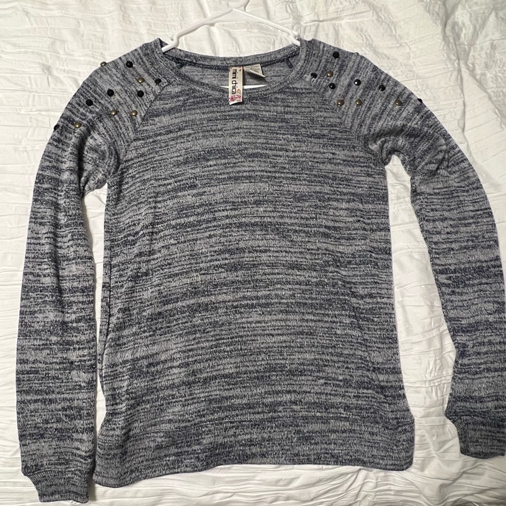 Women’s Sweater with stone detailing on shoulders